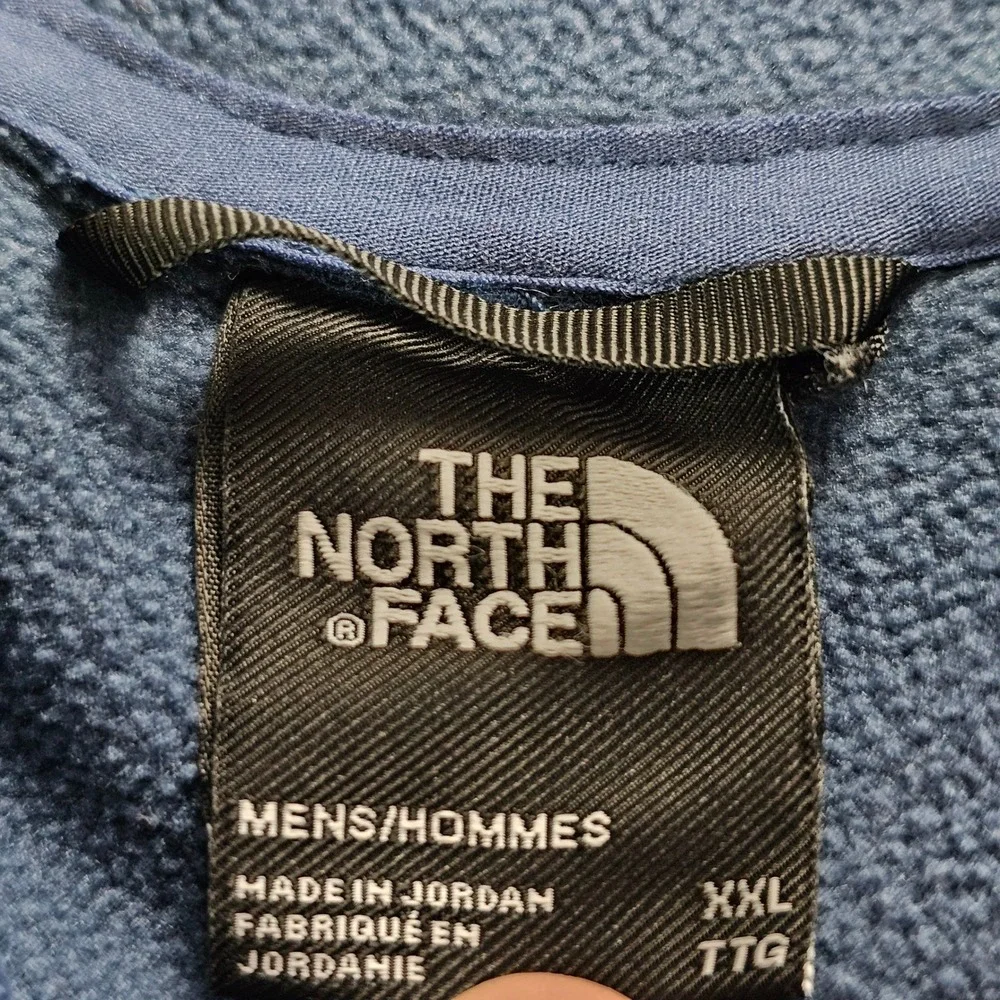 The North‎ Face CanyonlandsHoodie Mens XXL Blue Heathered Fleece Jacket Full Zip